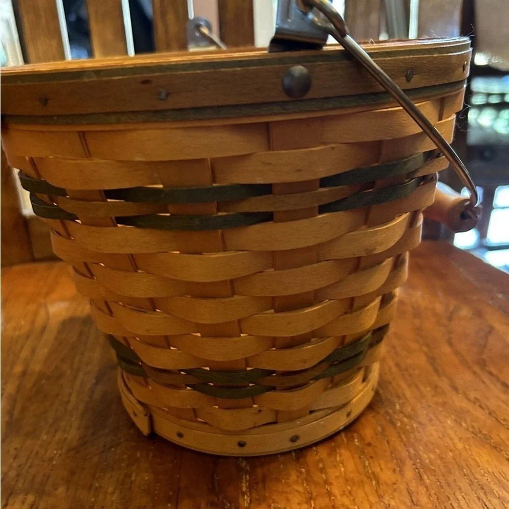 Longaberger 2002 Autumn Pail Green Basket